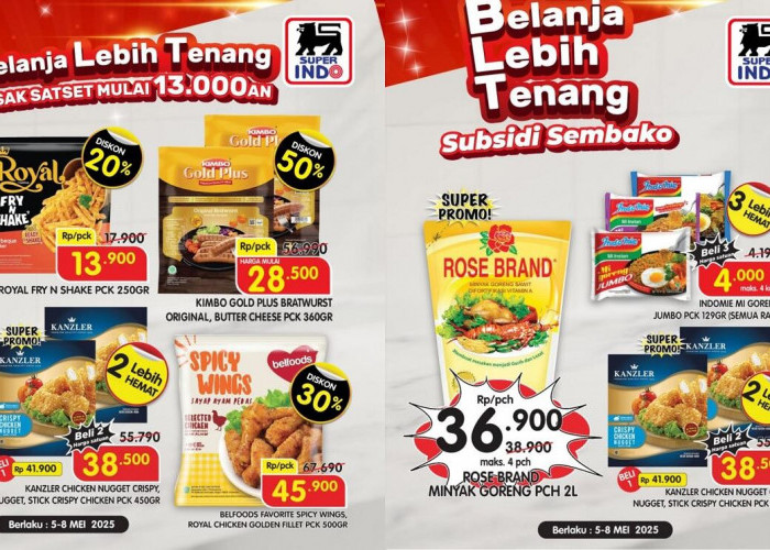 Promo Heboh Superindo Periode Mei 2025, Diskon Sembako dan Camilan Super Murah, Belanja Jadi Tenang!