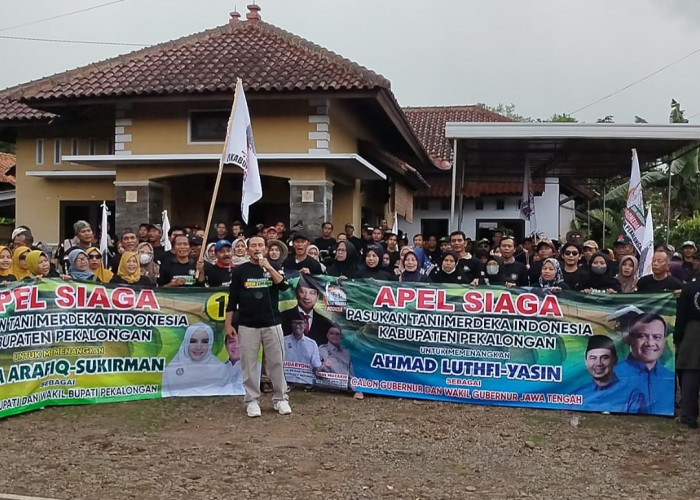 Tani Merdeka Kabupaten Pekalongan Gelar Apel Pemenangan Lutfi - Yasin dan Fadia - Sukirman 