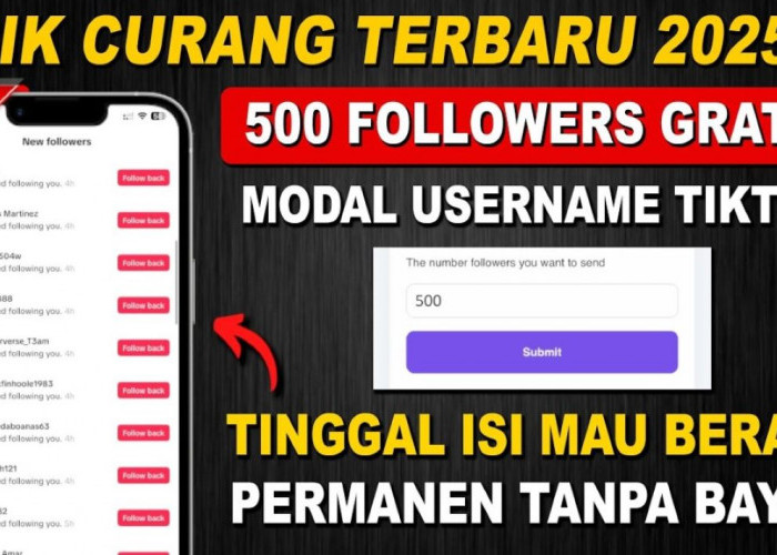 Cara Menambah Followers Tiktok Gratis Terbaru 2025, Dapat Ratusan Pengikut Terbaru dalam 10 Menit