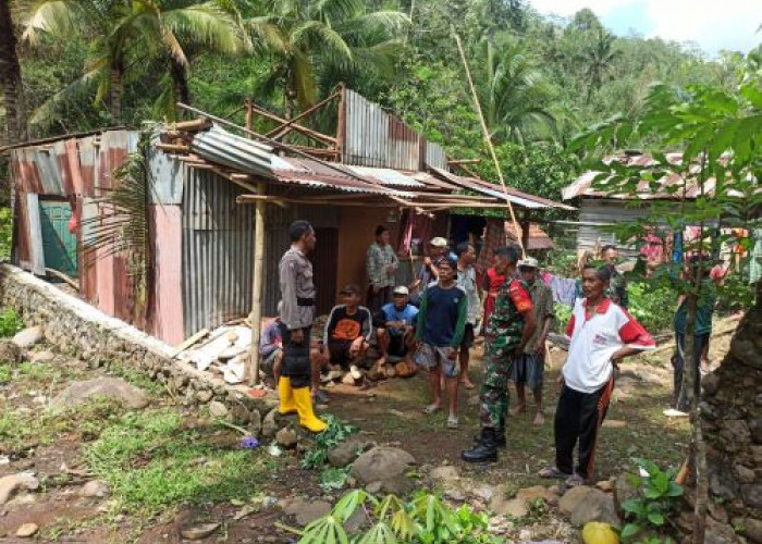 Puting Beliung Hajar Desa Tajur Kandangserang Kabupaten Pekalongan, Pohon Bertumbangan, 6 Rumah Warga Rusak