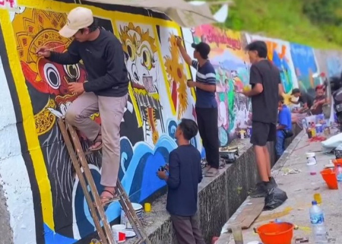 35 Seniman Ikut Ramaikan Sibelis Wall Mural Competition Paninggaran