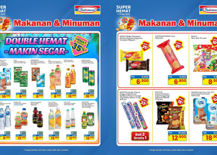 Gokil! 10 Produk Pilihan Belanja Super Hemat di Indomaret Makanan & Minuman Mulai Rp5.000