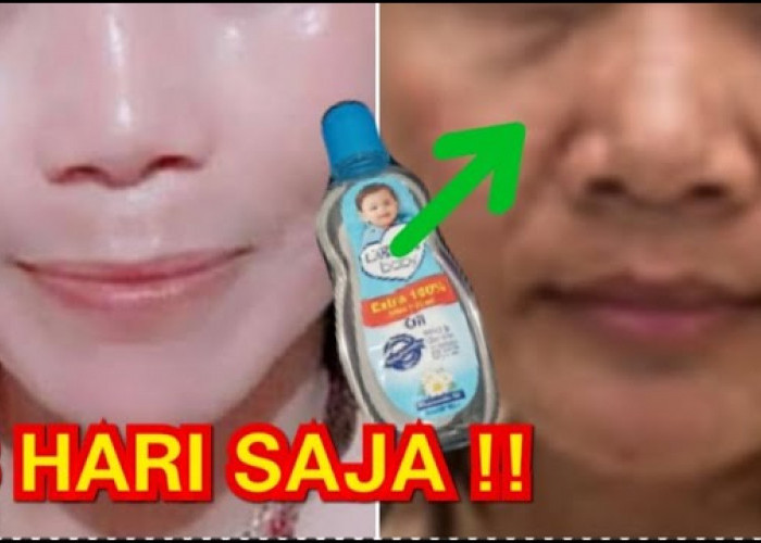 2 Cara Pakai Baby Oil untuk Mengencangkan Kulit Wajah di Usia 50 Tahun, Rahasia Glowing Awet Muda Permanen