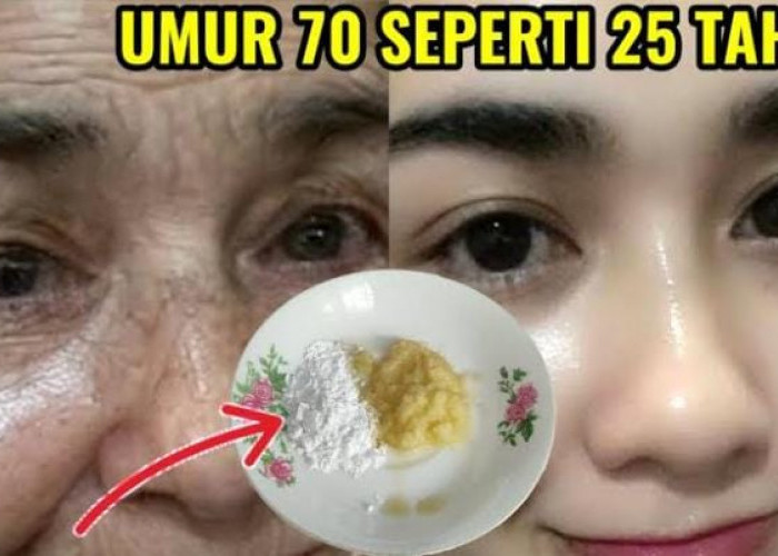 3 Bahan Dapur untuk Mengencangkan Wajah Keriput dan Kendur, Glowing Permanen Tanpa Flek Hitam dalam 4 Langkah