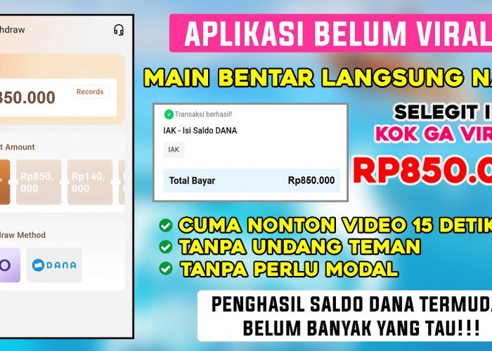 Nonton Video Dibayar Sampai 850 Ribu! Begini Cara Memainkan Aplikasi Penghasil Uang dari Internet Terbaru