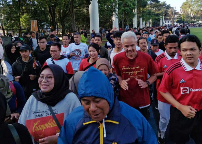 Wagub Jabar 'Culik' Ganjar Saat Jogging di Bandung, Ternyata Diajak Kesini