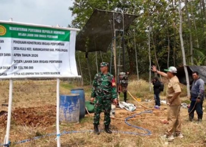 Sawah Desa Kulu Mulai Retak, DKPP Pekalongan Turun Tangan dengan Irpom Rp155,7 Juta