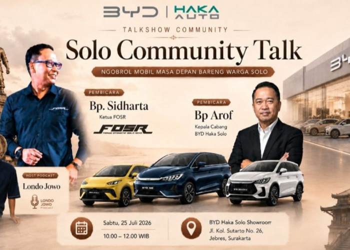BYD Haka Solo Gandeng Komunitas Otomotif Lokal Pacu Era Mobil Listrik