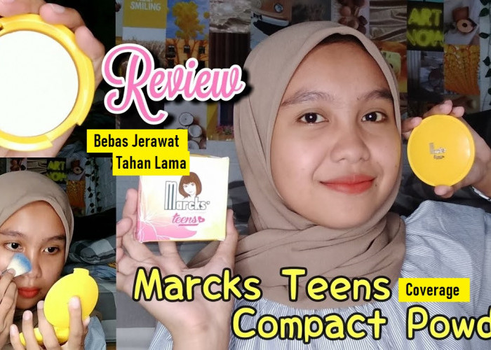 Beauty Review Bedak Padat Marcks Teens Compact Powder yang Tahan Lama dan Bebas Jerawat