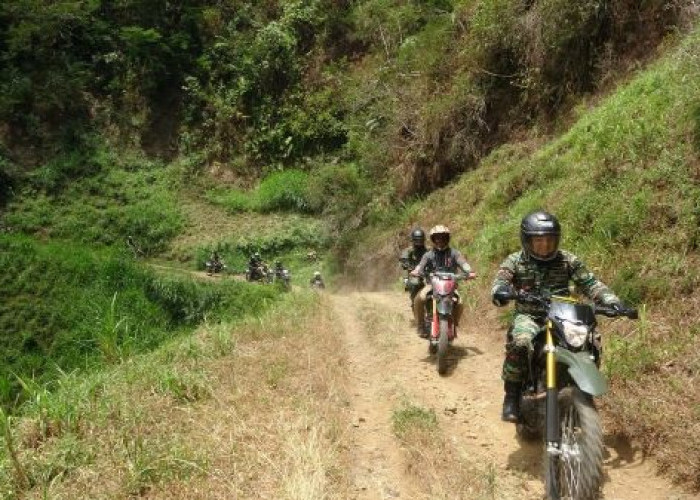Kodim Pekalongan Patroli Motor Trail ke Kawasan Pegunungan untuk Mencegah Karhutla