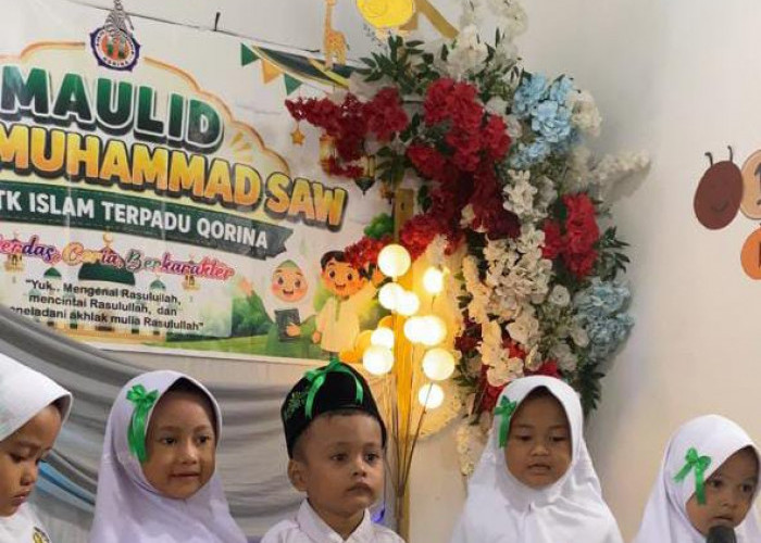 Maulid Nabi di KB-TK Islam Terpadu Qorina Jadi Ajang Latih Keberanian Anak Tampil di Depan Orang Tua