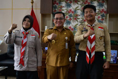 Plt Bupati Pekalongan Terima 2 Pramuka Tunarungu, Apresiasi Misi Jalan Kaki Kampanyekan Kepedulian Disabilitas