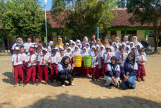 Mahasiswa KKN UNIKAL Edukasi Pemilahan Sampah dan Sediakan Tempat Sampah di SD Negeri Banjarejo
