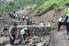Polres Pekalongan Kebut Perbaikan Jembatan Trajumas