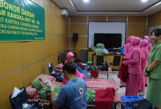 Sambut HUT ke-80 Persit, TNI-Polri hingga Mahasiswa di Pekalongan Donorkan Darah hingga Ratusan Kantong