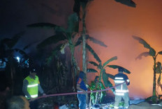 Bakar Sampah Tanpa Pengawasan, Lahan Bantaran Kali Sragi Baru Sempat Membara Tengah Malam