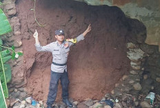 Pondasi Jembatan Kedungkebo Ambrol Tergerus Air, Polisi Pasang Police Line dan Batasi Muatan Berat