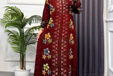  Tren Baju Muslimah: Gamis Batik Cap Motif Barpin Bahan Rayon Super Makin Diburu Kaum Hawa