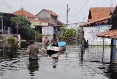 Tanggul Sungai Sengkarang Limpas Sepanjang 1,6 Kilometer, Wilayah Utara Pantura Pekalongan Terendam Banjir