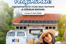 Akhirnya, Mulai 27 April 2026 KA Joglosemarkerto Resmi Berhenti di Stasiun Batang