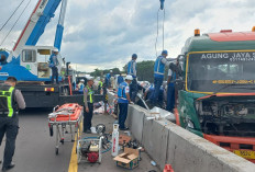 Kecelakaan Maut di Tol Batang-Semarang, 2 Mobil Tertimpa Besi Muatan Trailer, 1 Tewas di Lokasi