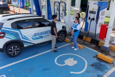 SPKLU Rest Area KM 379 A Batang Jadi Primadona Pemudik Mobil Listrik Saat Idul Fitri 2026