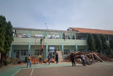 Polres Pekalongan Dalami Robohnya Atap SMAN 1 Wiradesa