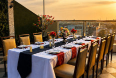 Menikmati Dinner Romantis dengan View Kota dari Lantai Tertinggi