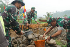 Kodim 0710 Pekalongan Bangun Jembatan Gantung Garuda di Pelosok Paninggaran, Pecah Kebuntuan Akses 2 Desa