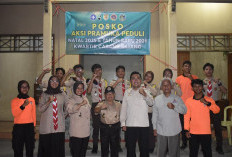 Dukung Pengamanan Nataru, Pramuka Batang Siagakan Posko Aksi di Titik Strategis