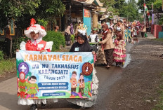 Karnaval Siaga pangkalan MI NU Takhassus Karangjati, Tampilkan Kreativitas Daur Ulang & Peran Aktif Wali Murid