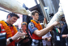 Disambut Tari Kecak, Pebalap Honda di MotoGP Lanjut Kopdar Bareng Bikers Bali