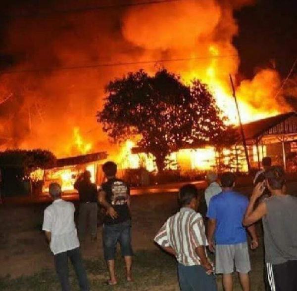 Tempat Penggilingan Padi Ludes Terbakar, Kerugian Capai Ratusan Juta