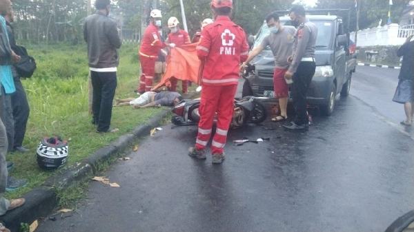 Pickup Vs Beat, Pengendara Motor Tewas Seketika