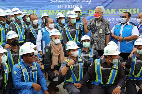 Tol Semarang-Demak Seksi II Ditargetkan Selesai 28 Oktober 2022, Ganjar : Ini Ikhtiar Bersama