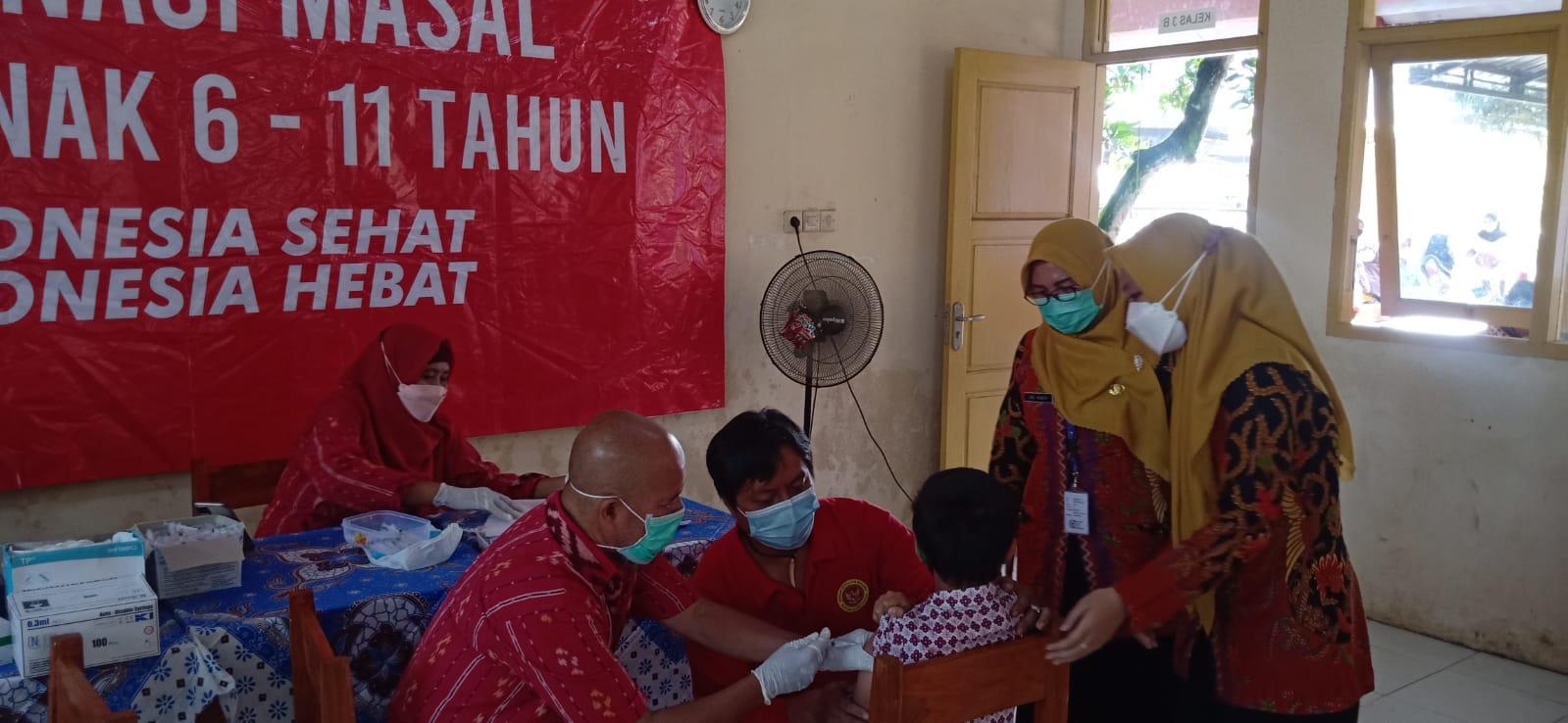 Ribuan Pelajar Usia 6-11, Jalani Vaksinasi Dosis 2