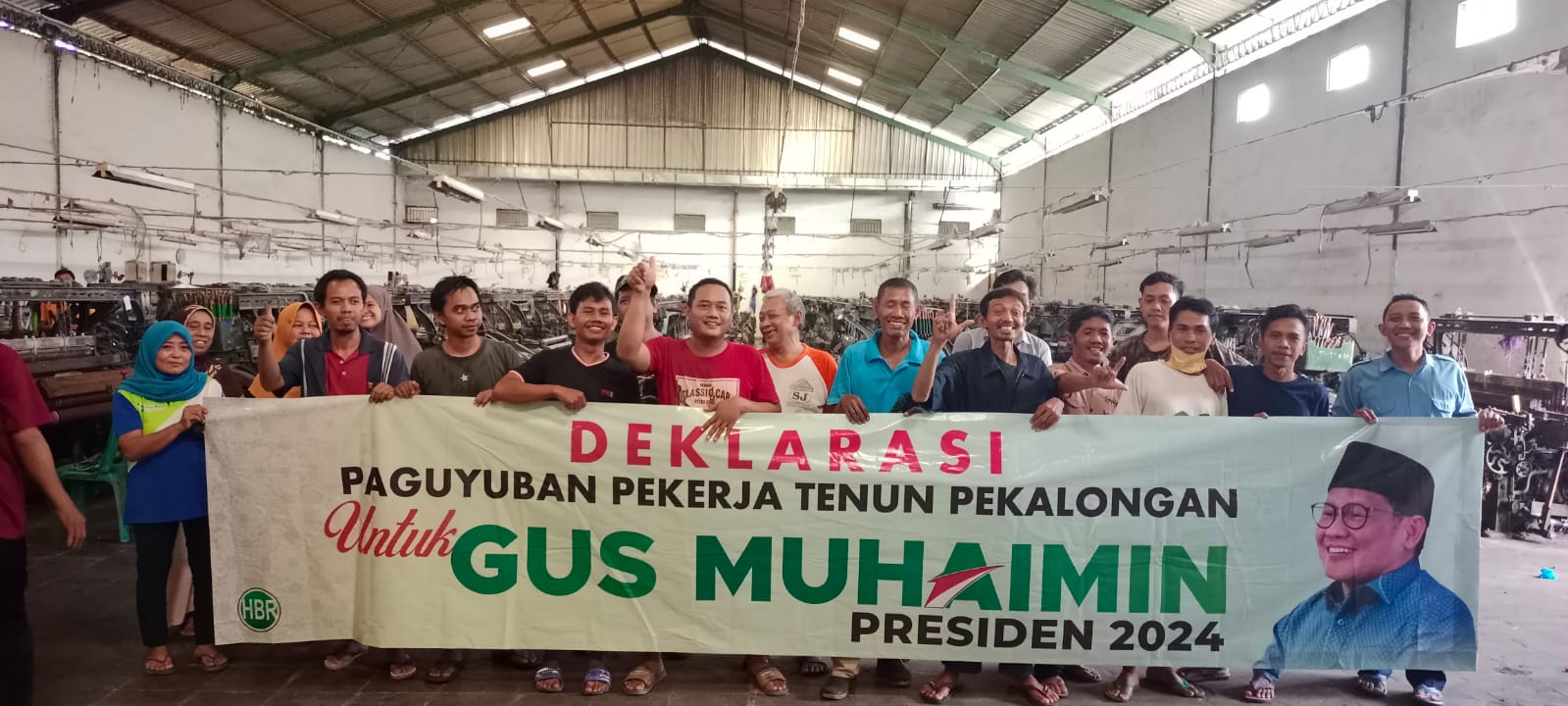 Pekerja Tenun Pekalongan Berikan Dukungan Gus Muhaimin Presiden 2024