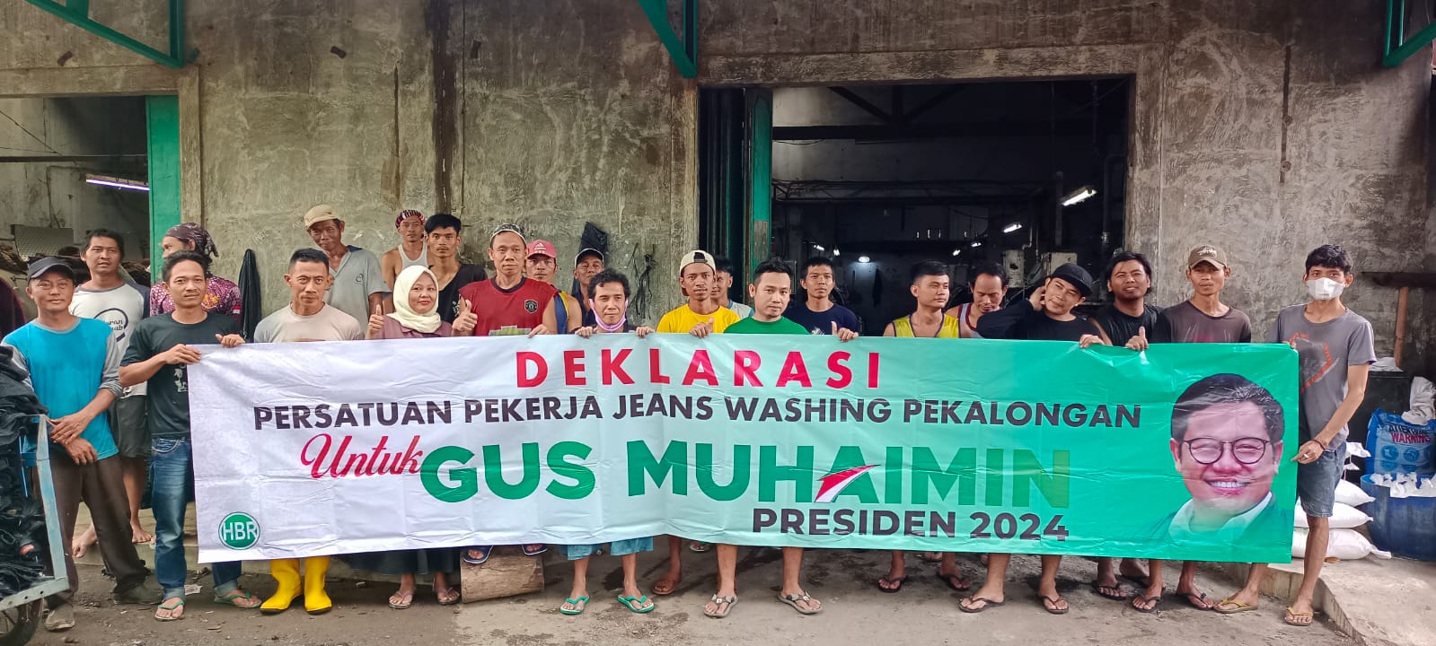 Persatuan Pekerja Jeans Washing Deklarasikan Gus Muhaimin Presiden 2024