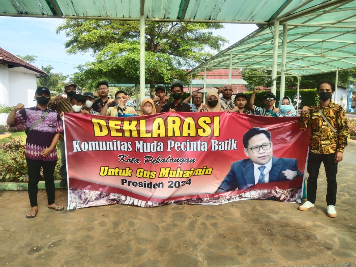 Komunitas Muda Pecinta Batik Kota Pekalongan Deklarasi Dukung Gus Muhaimin Capres 2024