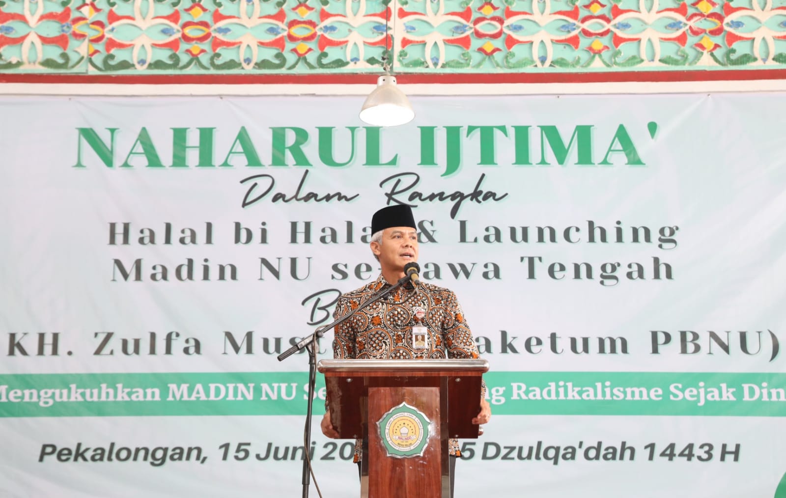 Ganjar Dukung NU Ajarkan Antiradikalisme dan Toleransi Sejak Dini