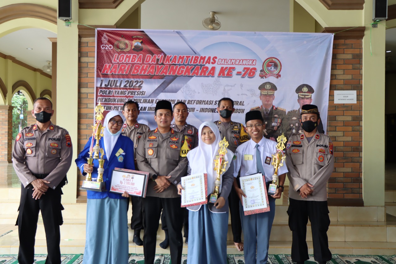 Cegah Paham Radikalisme dan Tangkal Hoaks, Gelar Lomba Dai Kamtibmas Tingkat Pelajar SMA/MA/SMK