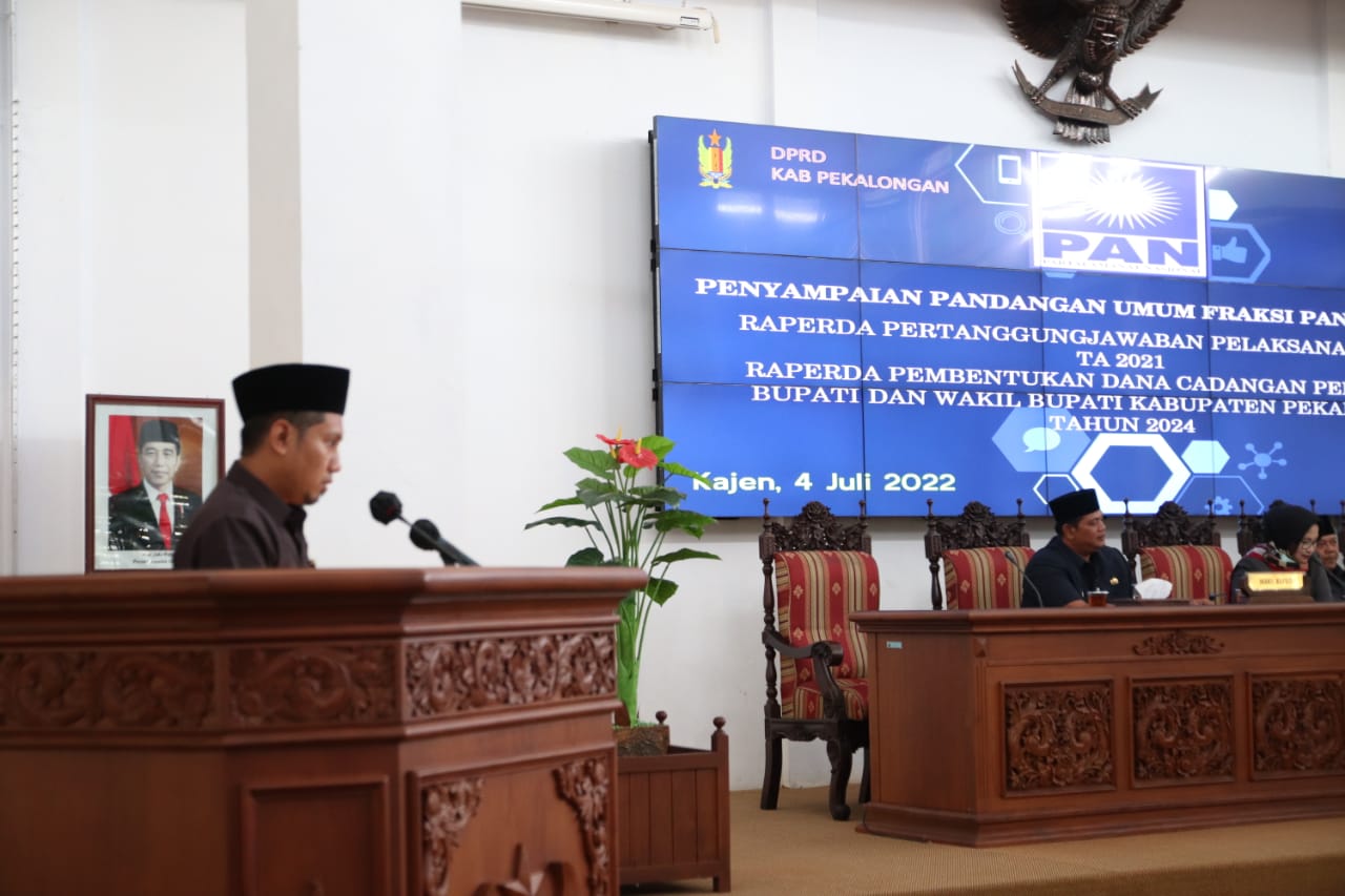 FPAN DPRD Kabupaten Pekalongan Minta Besaran Dana Cadangan Pilkada Tidak Menggangu Anggaran Lainnya