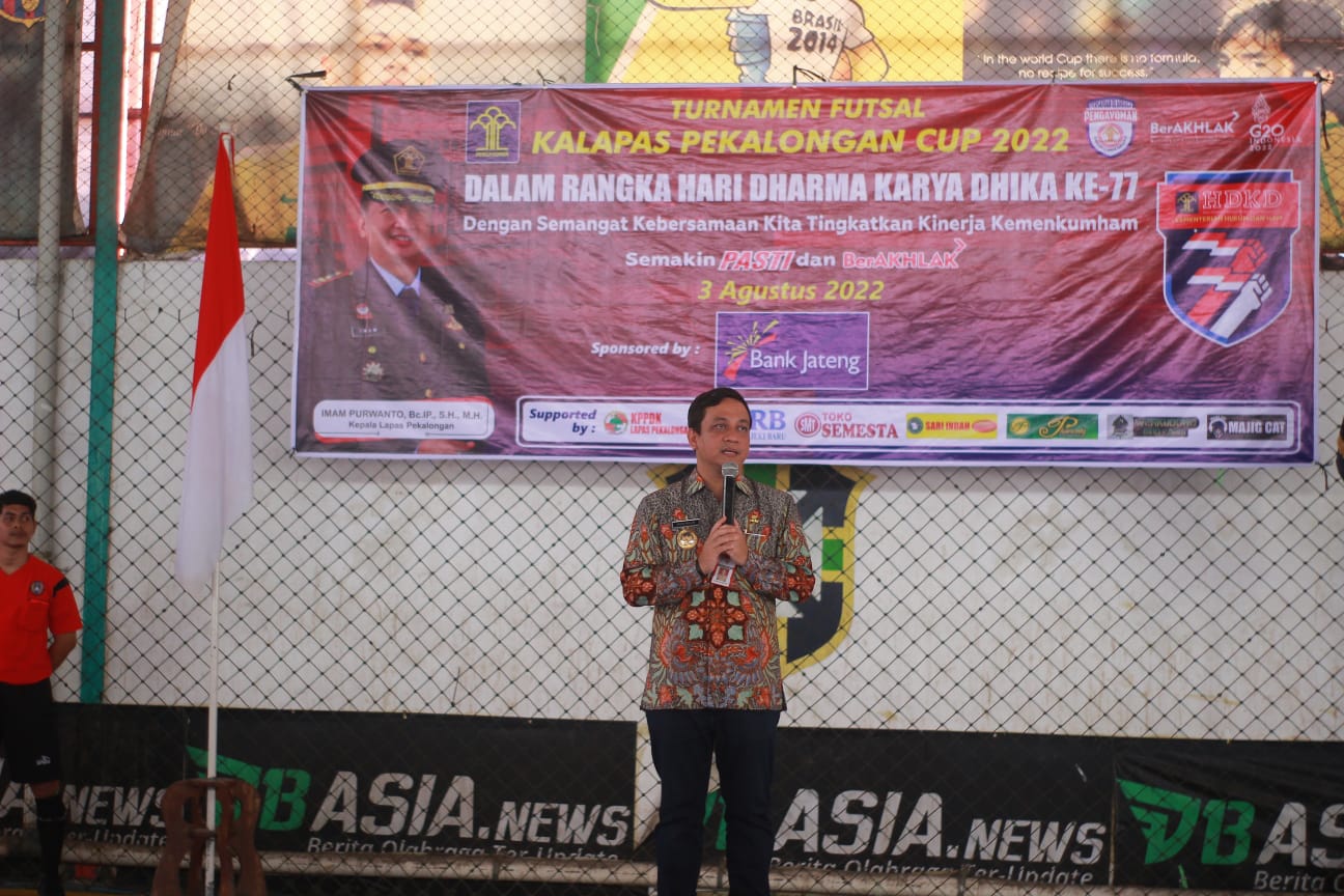 Turnamen Futsal Kalapas Pekalongan Cup 2022 Dibuka Langsung Walikota Pekalongan