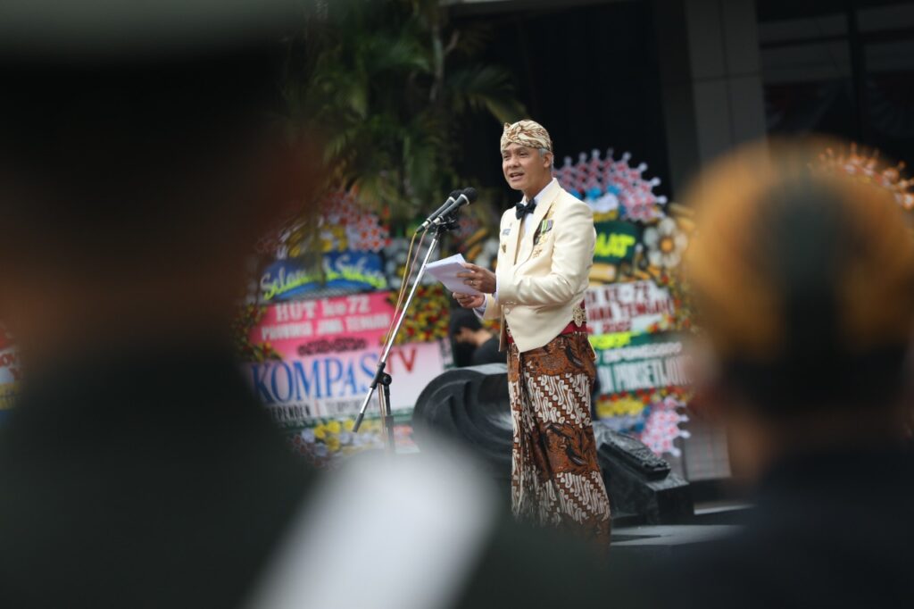 HUT ke 72 Jateng, Ganjar : Layani, Jangan Khianati Rakyat