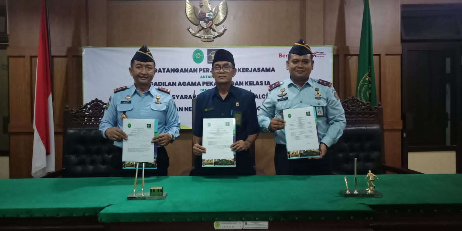 Tingkatkan Pelayanan WBP, Lapas dan Rutan Pekalongan Teken MoU dengan Pengadilan Agama Pekalongan