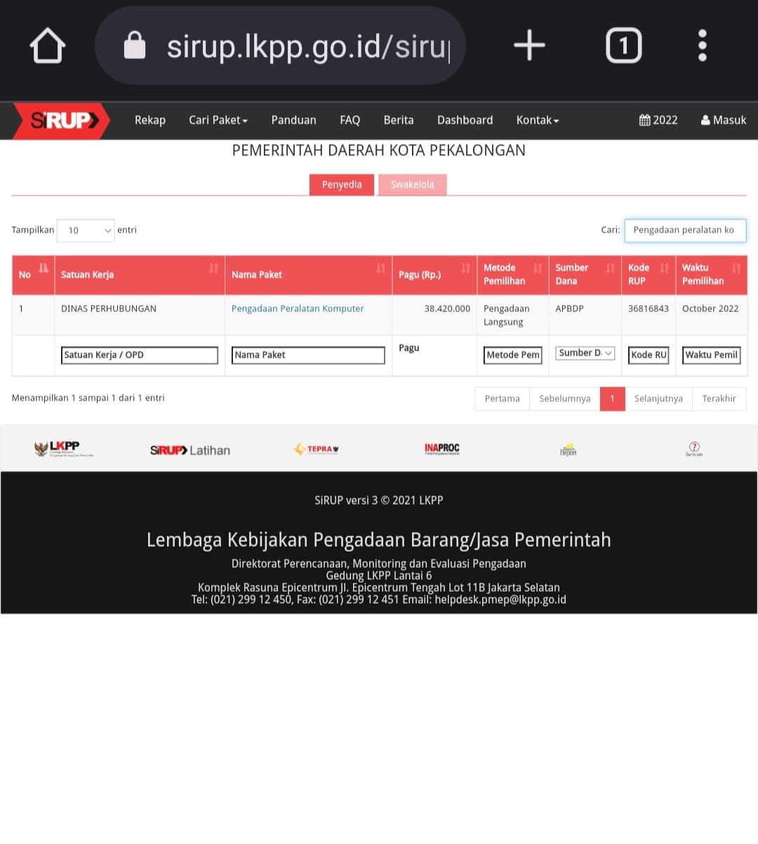 Dishub Telah Perbaiki Salah Ketik Anggaran Pengadaan Komputer, dari Rp38,4 Miliar jadi Rp38,4 Juta