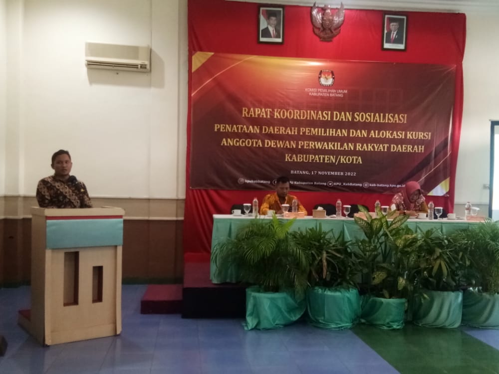 Penataan Dapil dan Jumlah Kursi Anggota DPRD Kabupaten Batang Hasil Pemilu 2024 Masih Tetap Sama