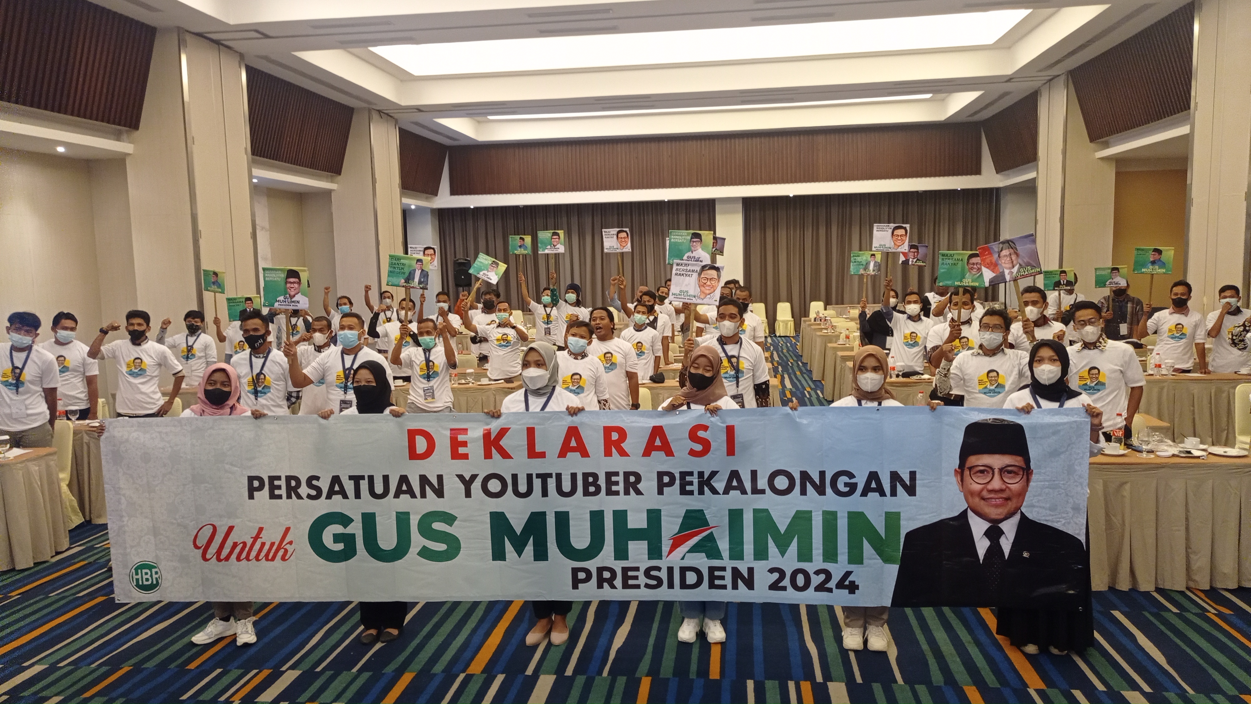 Dukungan untuk Gus Muhaimin datang dari Persatuan Youtuber Pekalongan