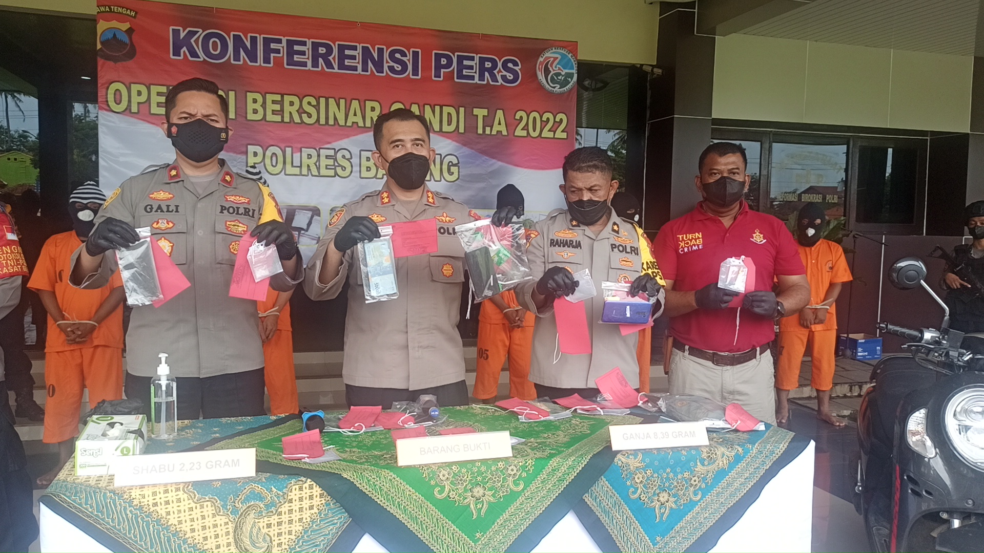 20 Hari, Satresnarkoba Polres Batang Ungkap 6 Kasus Narkoba dengan 9 Tersangka