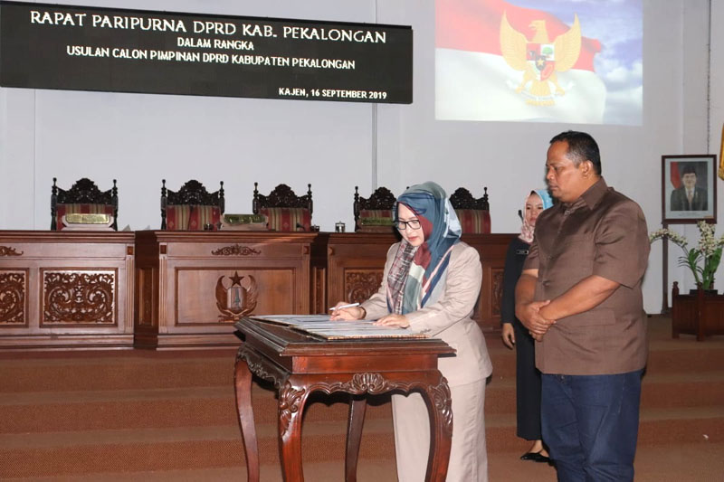 Pinwan DPRD Kabupaten Pekalongan Ditetapkan dan Diajukan ke Gubernur Jateng